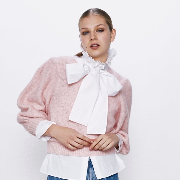 Zara Sweaters Zara Sweater With Metallic Thread Poshmark